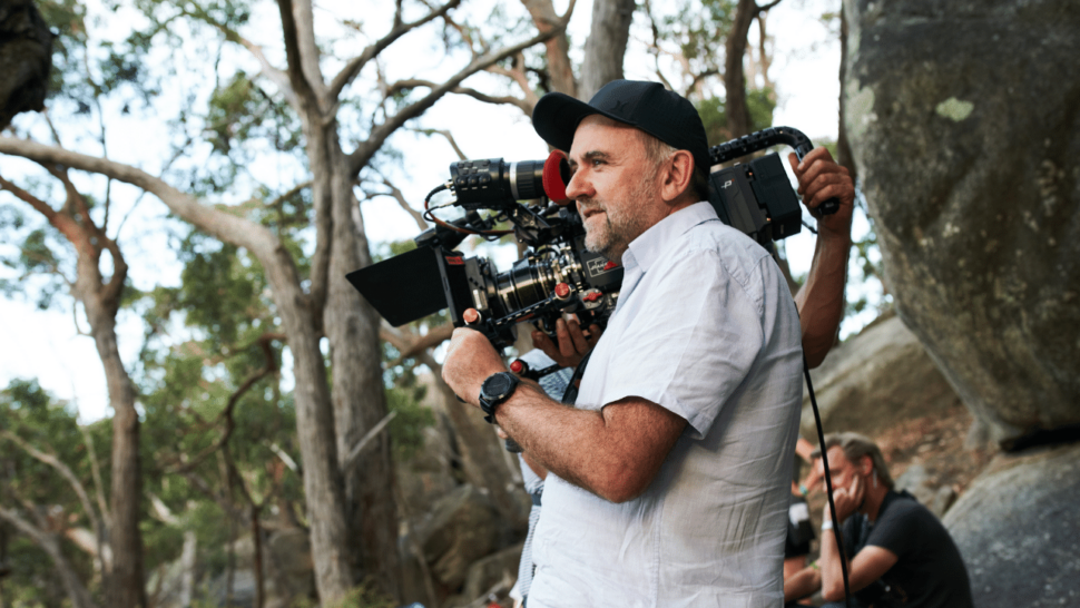 Director Robert Connolly on the set of The Dry. Photo Ben King